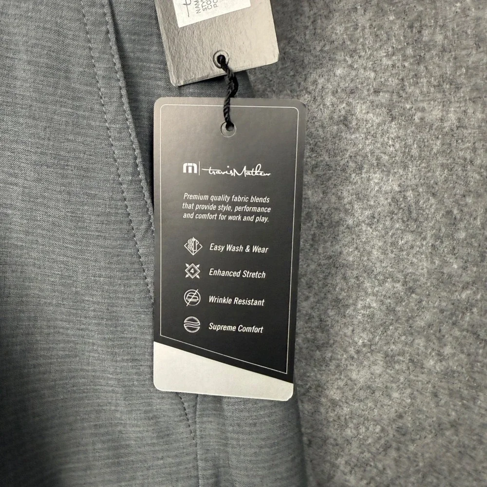 TravisMathew‎ Sand Harbor Golf Shorts Mens 42 Heather Dark Grey 1MW387 NWT